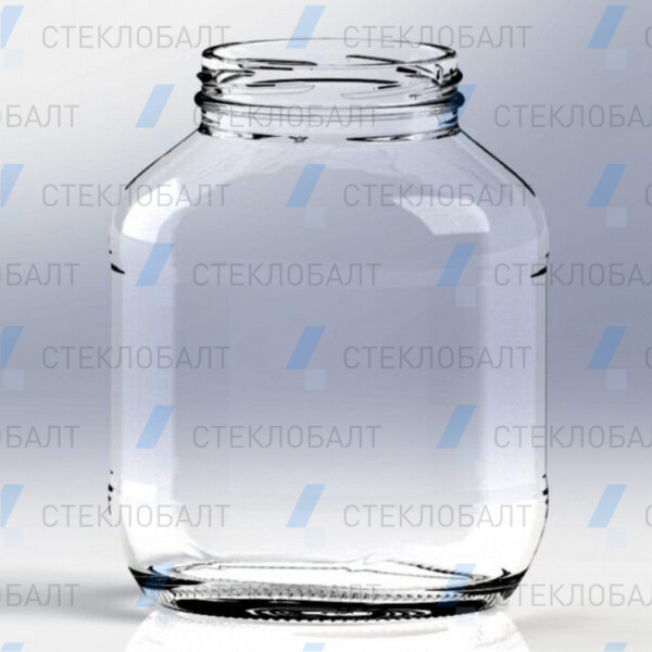 Банка стеклянная 1500 мл Овал ТО-82