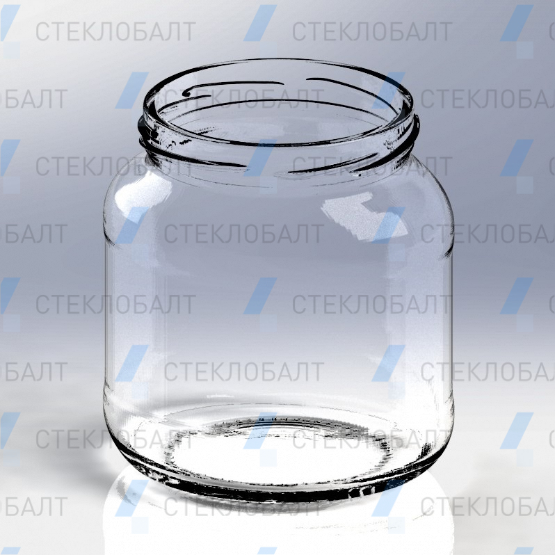 Банка стеклянная 500 мл Овал ТО-82
