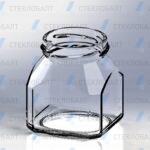 Банка стеклянная Квадрат 130 мл ТО-53